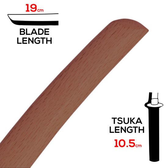Red Oak Tanto Length