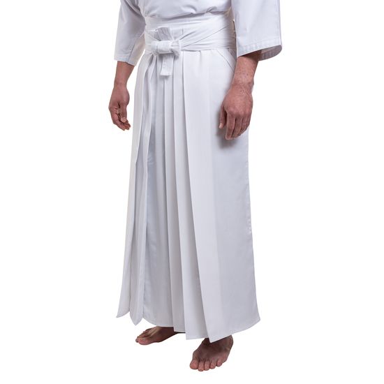 White Tetron Hakama - Angle