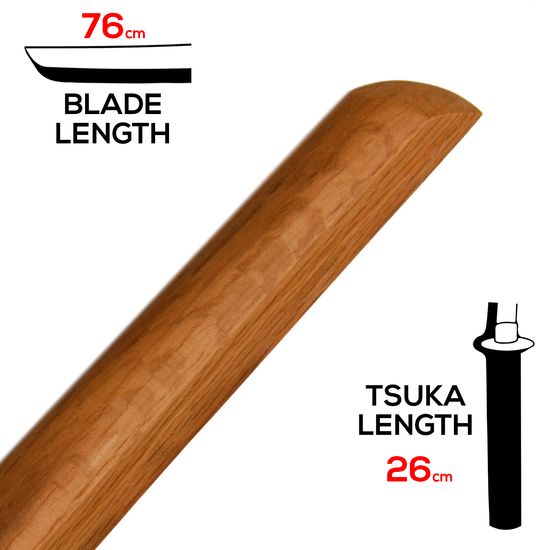 Natural Oak Kanasuji Daito - Length