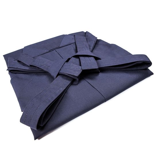 H-1-23 Polyester Rayon Kendo Hakama - Folded