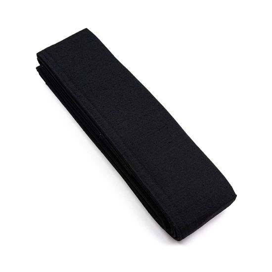 Tsumugi Ori Iaido Obi - Polyester - Black