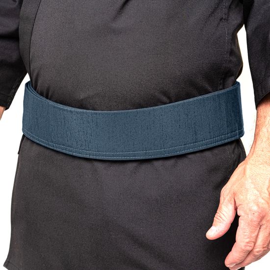 Iaido Obi - Tsumugi Ori Polyester -  Navy Blue