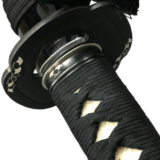 Custom Minosaka Iaito - Hon Higo Koshirae Fuchi Detail