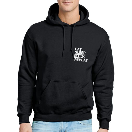 Hooded Sweatshirt - Eat Sleep Keiko Repeat