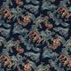 Dragon Furoshiki Pattern - Ao