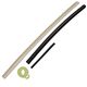 Grooved Bokken, Plastic Saya & Sageo Pack