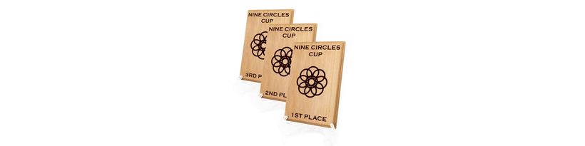 Wooden Award Plaque Set